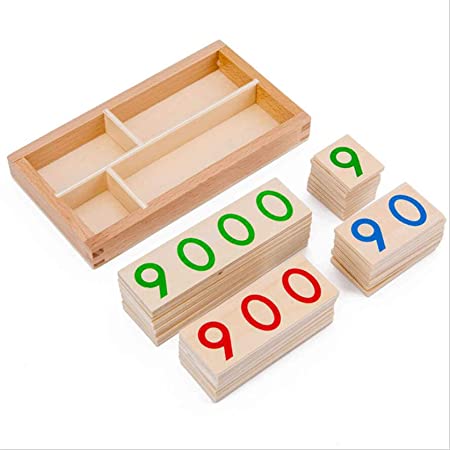 61Aw4tyUfTL. AC SS450 Les Cartes en bois des nombres Montessori